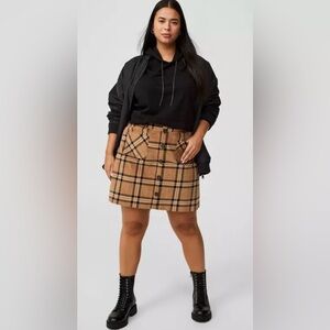 Torrid Plaid Corduroy Skirt